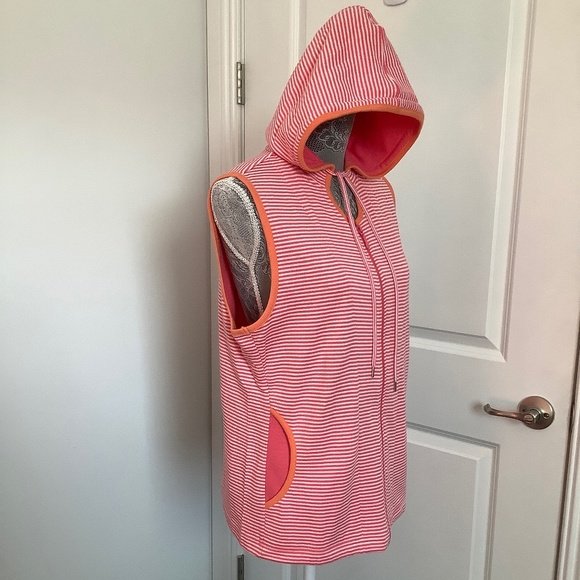 Pacer Two Tone Hooded Full Zip Up Vest Jacket Size: PL - Picture 6 of 11